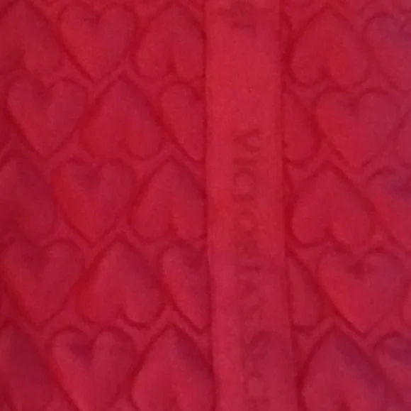 Victoria's Secret Red Quilted Hearts Tote Bg. NWT - Picture 5 of 5